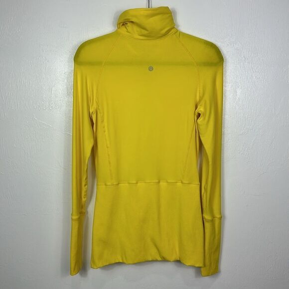 Lululemon Define Thumbholes Full Zip Slim Fit Jacket In Yellow Size 2 - Picture 2 of 6